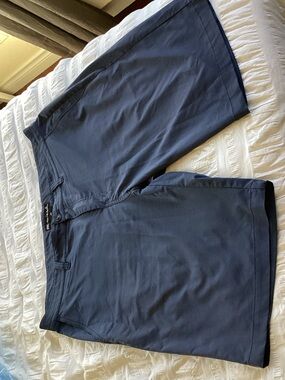 Travis Mathew Men's Flat Front Shorts - Navy Blue